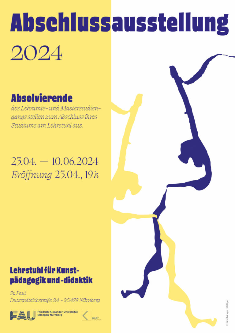 Einladung zur Vernissage der Abschlussausstellung